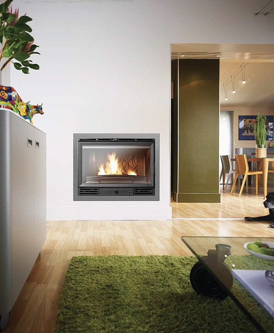 Poêle à bois INVICTA, NEOSEN raccordable, 6 kW