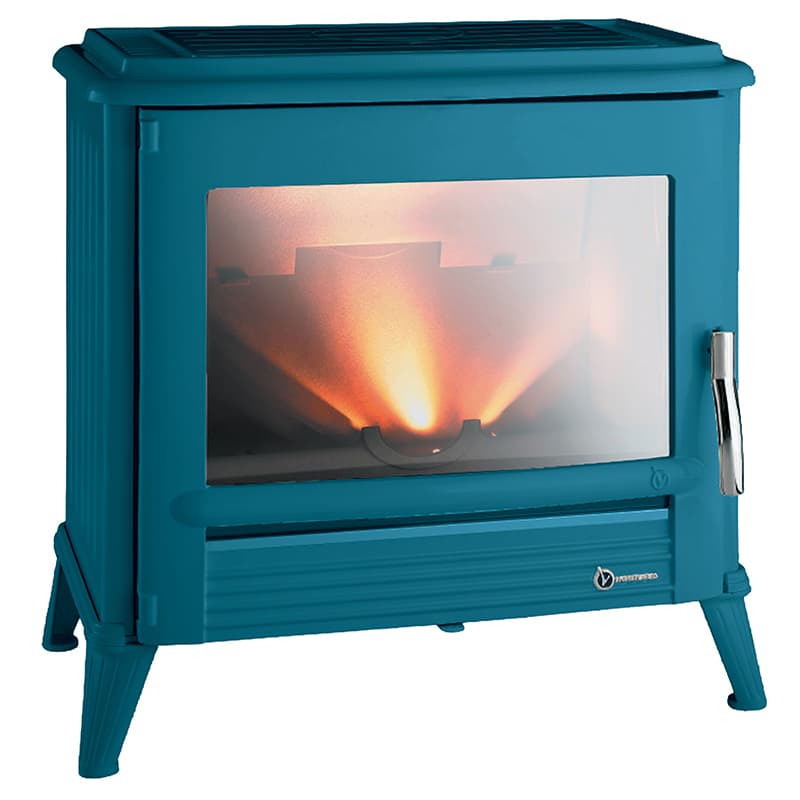 INVICTA - Poêle à bois NELSON double face fonte anthracite 12 kW