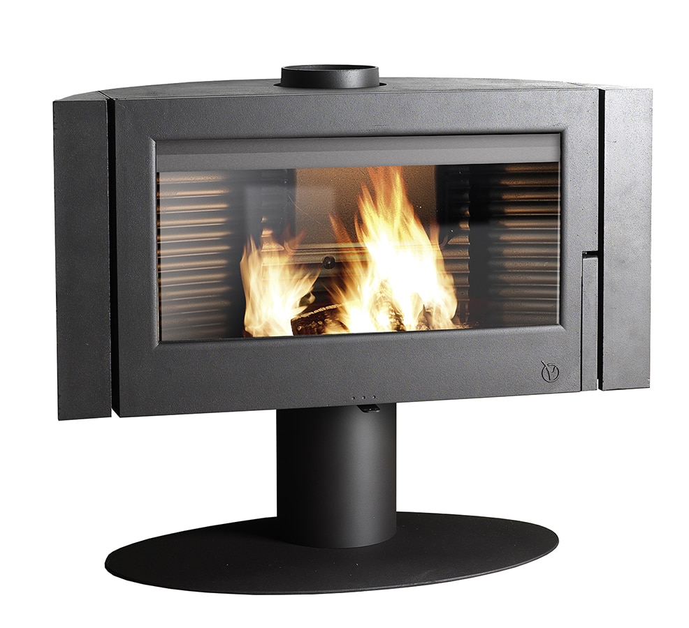 Poêle à bois INVICTA Mandor anthracite, 12 kW