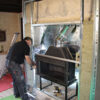 Installation Foyer Invicta dans un coffrage de cheminée - Invicta Shop