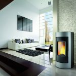 Pellet stove Invicta Olea grey