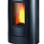 Invicta Arenga pellet stove on black stand