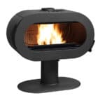 Poêle à bois fonte Invicta Fifty sur pied anthracite - 10kW