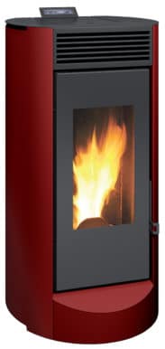 Poêle à granulés Invicta Lodi rouge