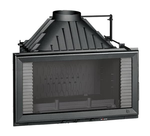 840 Horizontal Inset Stove with Flue-valve