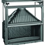 Foyer fonte pour cheminée - Invicta - 1100 Grande Vision relevable