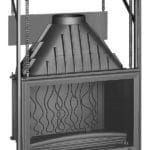 Foyer pour cheminée fonte Invicta - 700 Grande Vision