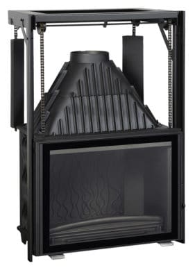 Foyer pour cheminée fonte Invicta - 800 Grand Angle