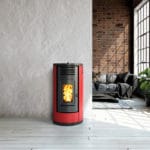 Poêle à granulés Invicta fonte Fontica rouge - 8 kW