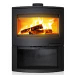 Cast iron wood stove + steel log - Calcias - Invicta - 9 kW