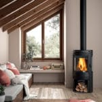 Steel & cast iron wood stove Invicta Neosen 3 windows - 6 kW