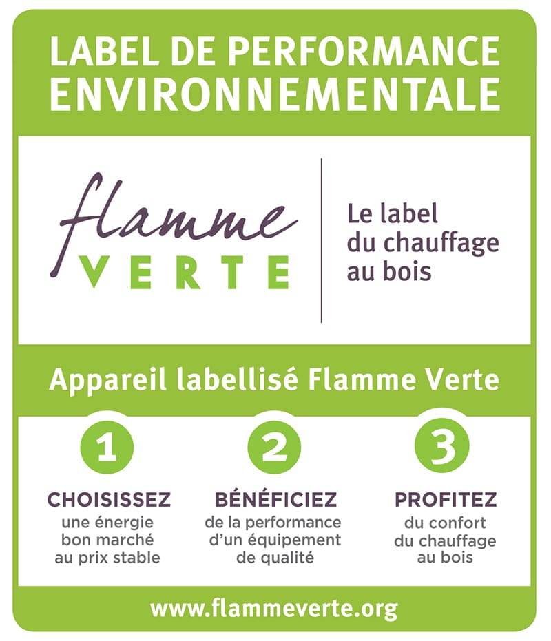Green Flame etiketi - yüksek performanslı odun yakıtlı ısıtma cihazı